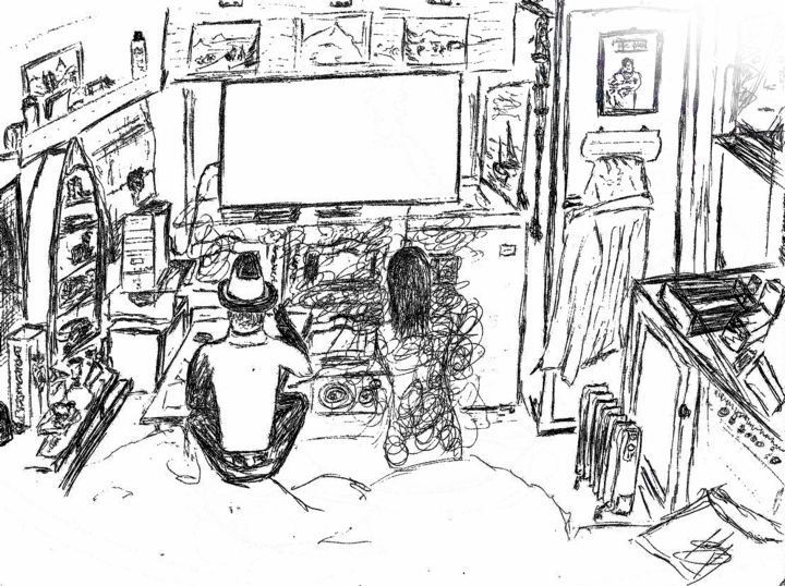 图画,  11.7x16.5 in 