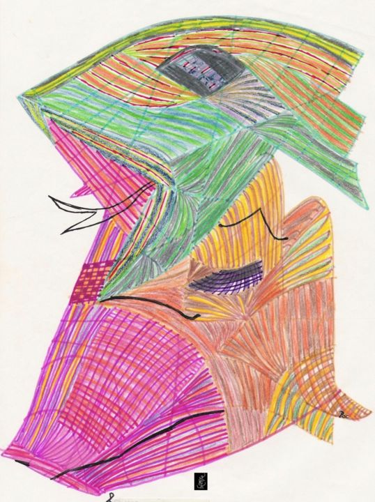 图画,  11.7x8.3 in 