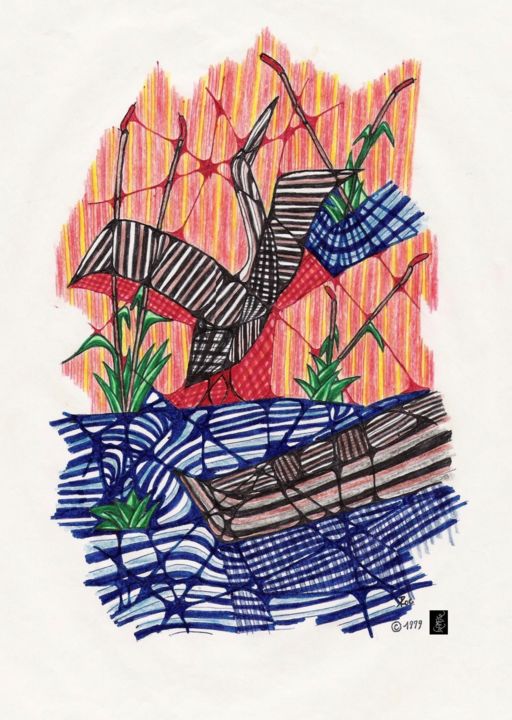 Le Cormoran 图画, 11.7x8.3 in