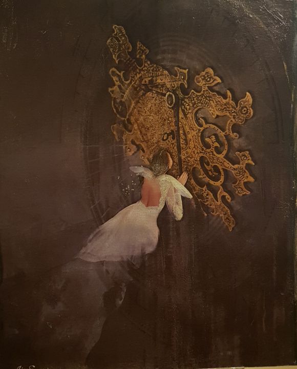 Картина под названием "Мгновение" - Sergey Airo, Подлинное произведение искусства, Акрил