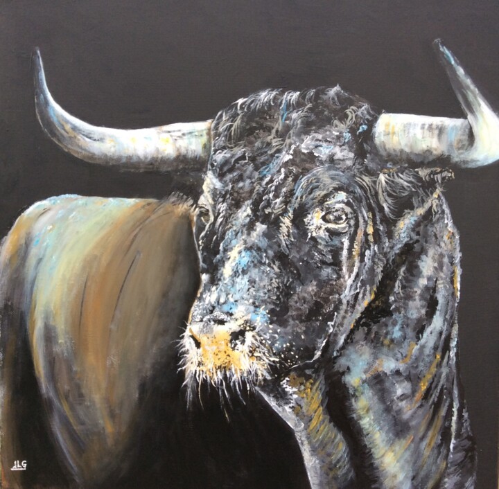 Toro 8 绘画, 19.7x19.7 in