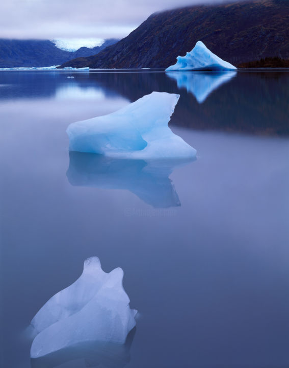"A Trio of Icebergs,…" başlıklı Fotoğraf Bruce Herman tarafından, Orijinal sanat, Fotoşoplu fotoğrafçılık