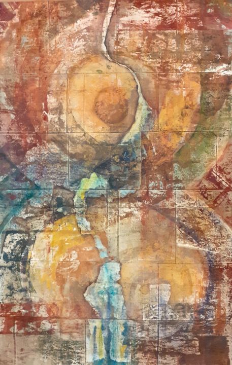 Sablier Planétaire 绘画, 85x55.1 in
