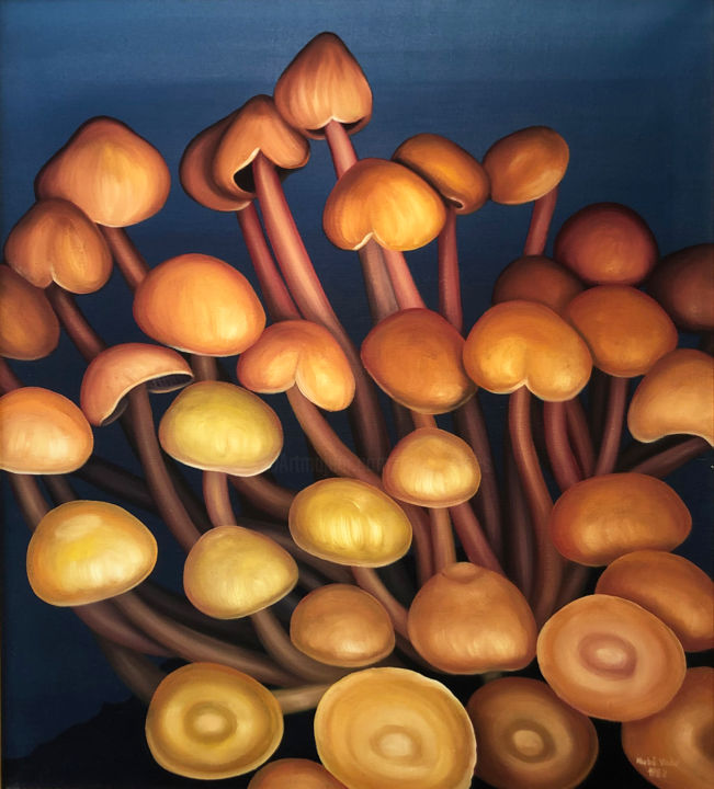 Mushrooms 绘画, 39.4x39.4 in