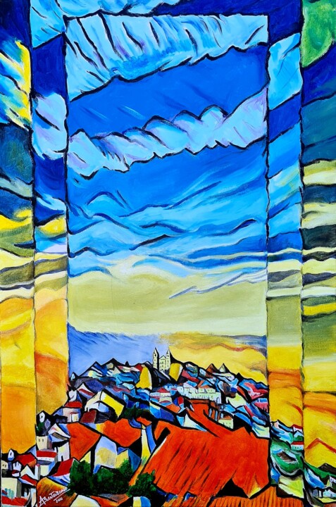 Planos 绘画, 35.4x27.6 in