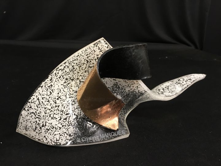 Gold Fish 雕塑, 5.3x3.9 in