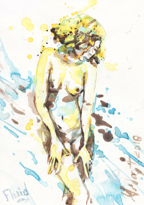 Fluid 绘画, 11.5x8.5 in
