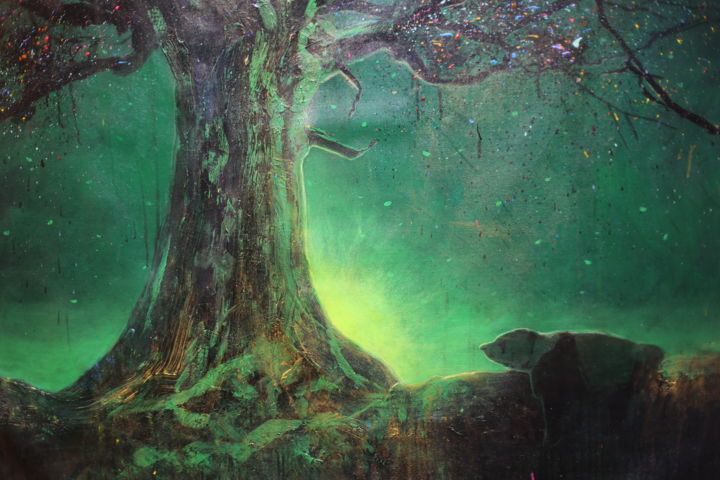 Painting titled "Untitled (Emerald E…" by Michael Andrew Law, Original Artwork, Acrylic