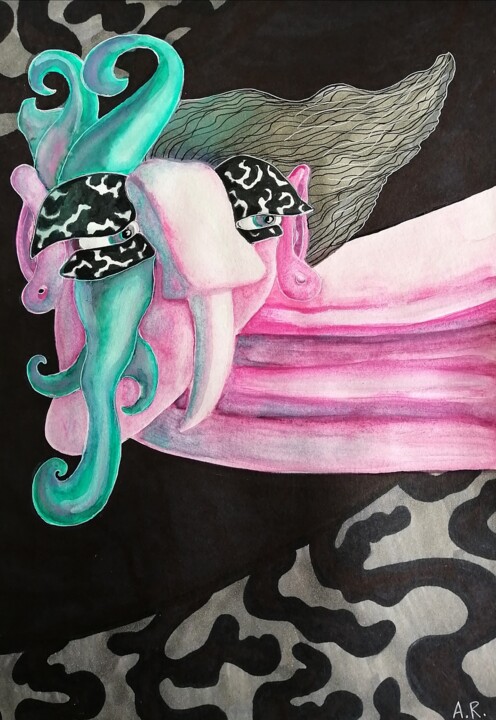Masquerade 图画, 11.7x8.3 in