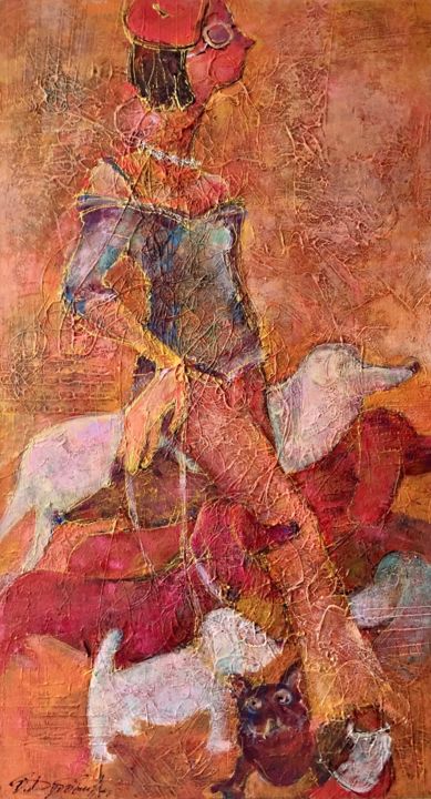 Собачница 绘画, 35.4x19.7 in