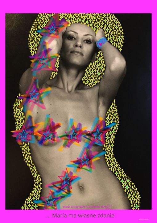Digital Arts titled "MARIA MA WŁASNE ZD…" by Lola Èlysèes, Original Artwork, Photo Montage