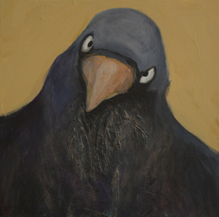 Raven 绘画, 15.8x15.8 in