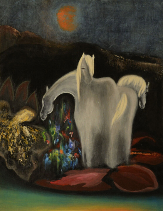 Dream Is An Invitation 绘画, 35.4x27.6 in