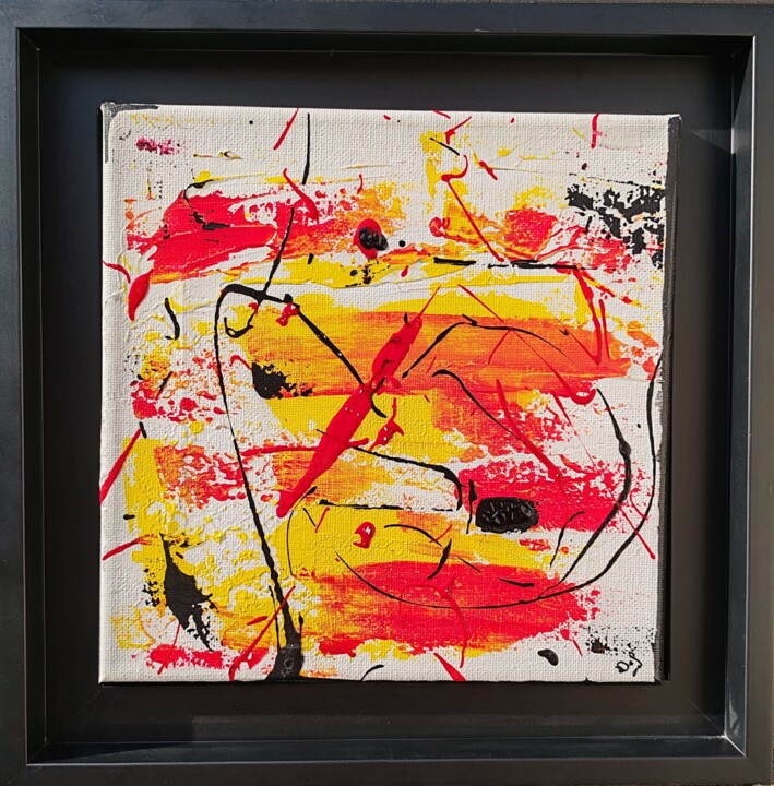 Eclats ibériques 绘画, 7.9x7.9 in