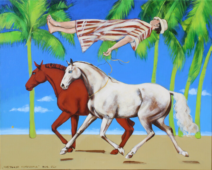 Miejskie marzenia 绘画, 31.5x39.4 in