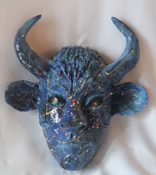 Les signes du zodiaque : Le Taureau 雕塑, 11x10.6 in