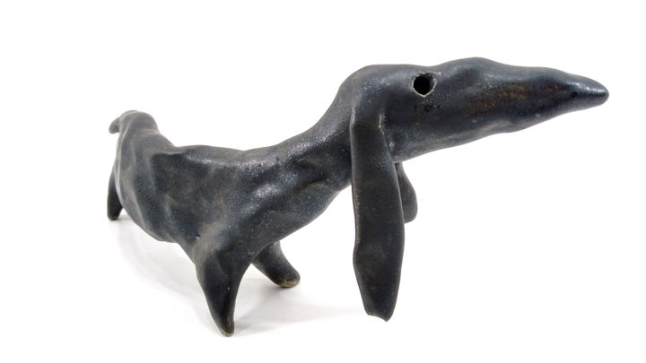 DACHSHUND XXIX 雕塑, 3.5x3.5 in