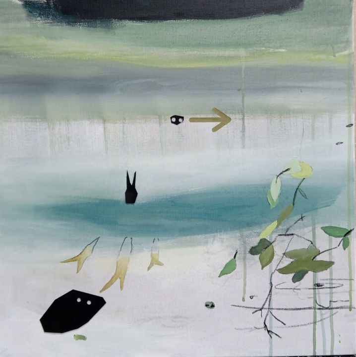 Paysage psyché 绘画, 19.7x19.7 in