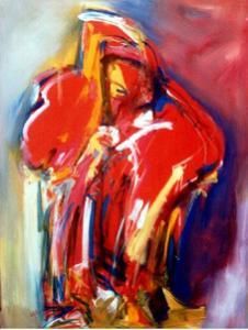 Pintura titulada "barrak mohamed" por México, Obra de arte original