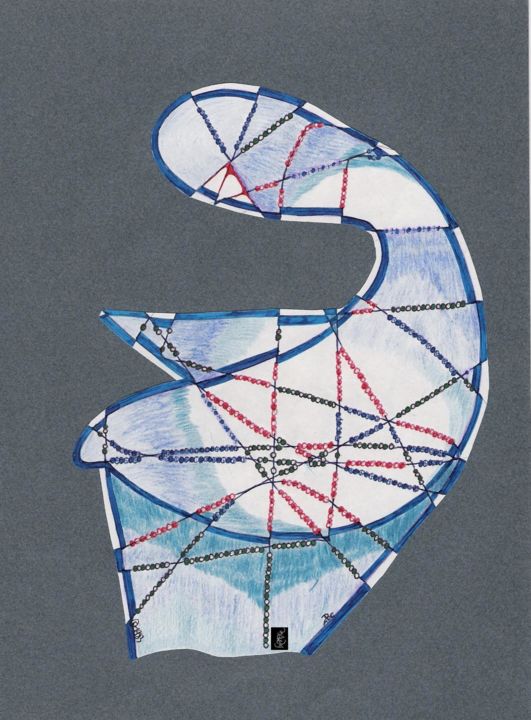 图画,  11.7x8.3 in 
