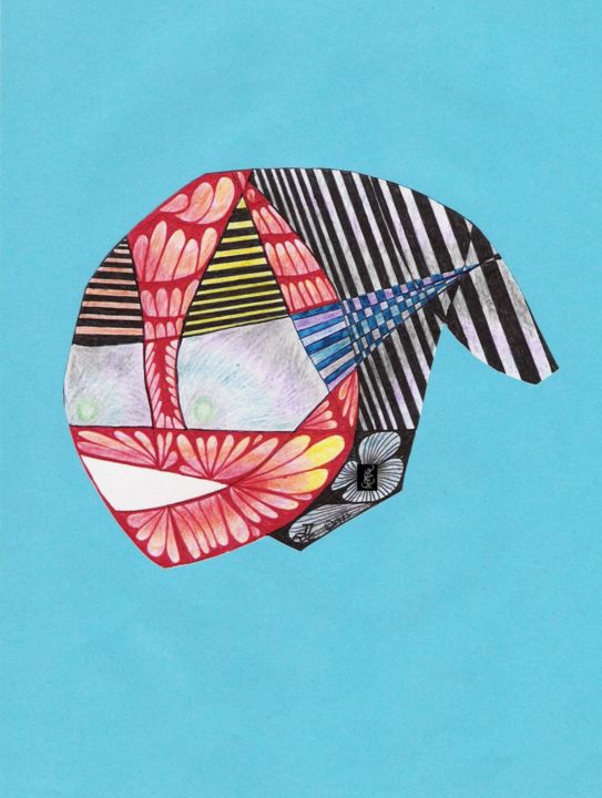 图画,  11.7x8.3 in 