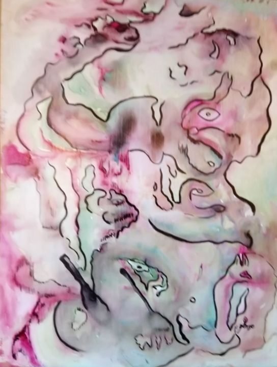 sous le sceau du secret 绘画, 25.4x19.7 in