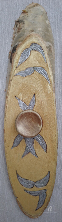 Haken auf Birke 雕塑, 9.8x3.2 in