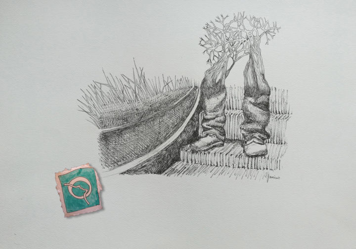图画,  11.7x16.5 in 