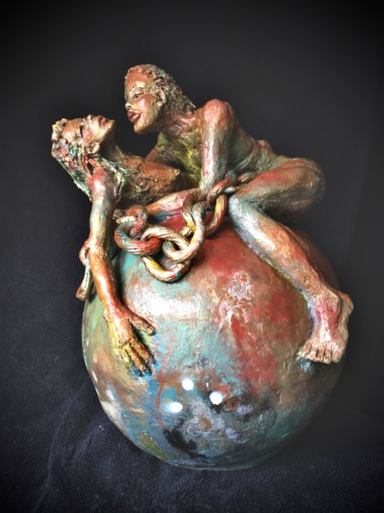 Lien d’amour 雕塑, 14.2x9.8 in