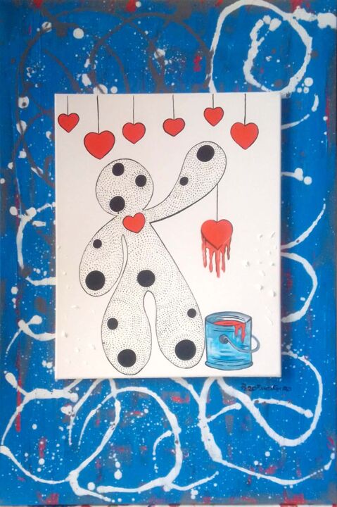 "Con un secchiello d…" başlıklı Tablo Patrizia Micheloni (Pz20FantaGhiro) tarafından, Orijinal sanat, Akrilik