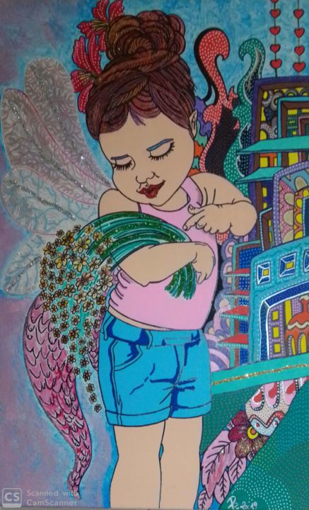 "SYRIA" başlıklı Tablo Patrizia Micheloni (Pz20FantaGhiro) tarafından, Orijinal sanat, Akrilik