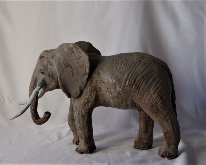 ELEPHANT 雕塑, 8.3x13.4 in