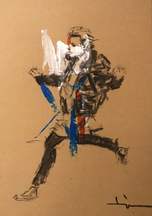 Run 图画, 11.4x8.3 in