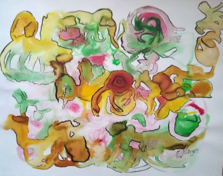绘画,  19.7x25.4 in 