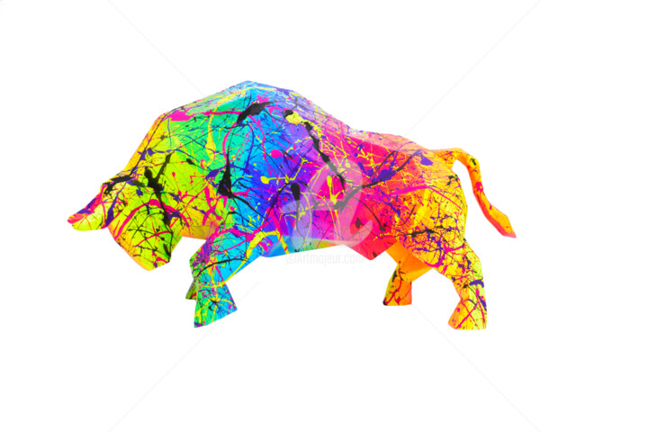 URBAN BULL 雕塑, 10.2x18.9 in