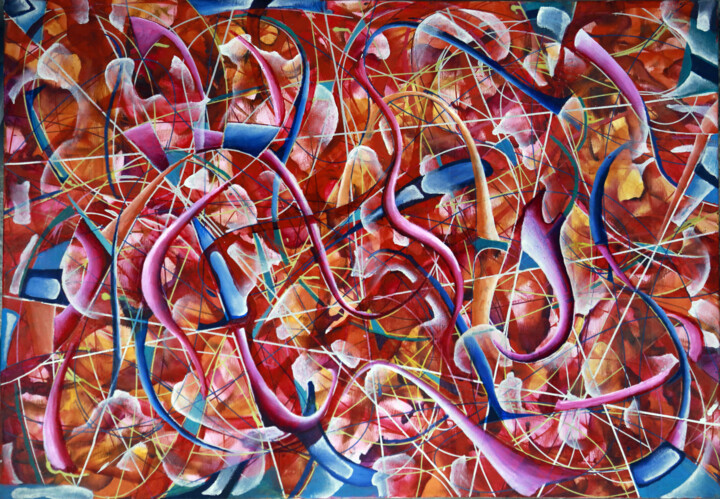 Painting titled ""Have you seen her"…" by Iason Orlandos, Original Artwork, Oil