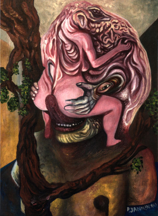 Peinture intitulée "L'Âge de Raison" par Patrick Jannin, Œuvre d'art originale, Acrylique