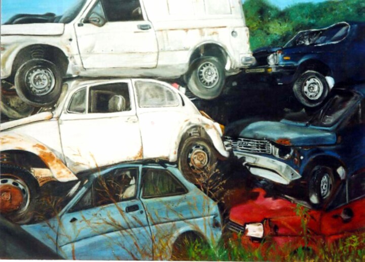 VECCHIE CARCASSE 1 绘画, 19.7x27.6 in