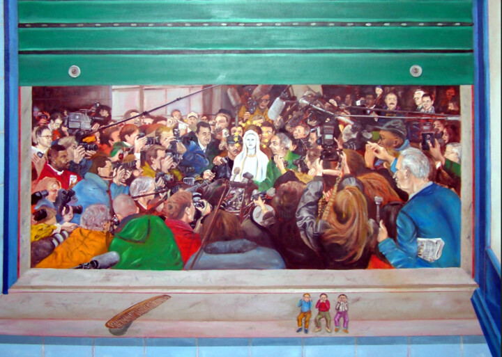 LA STATUA PARLANTE 绘画, 19.7x27.6 in