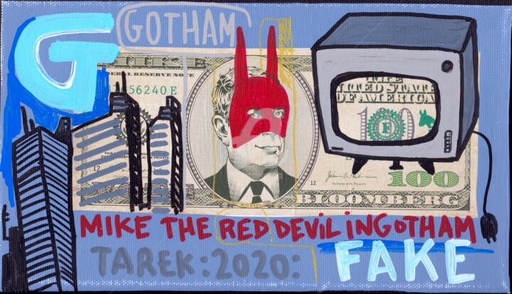 Mike the red devil 绘画, 5.5x9.5 in