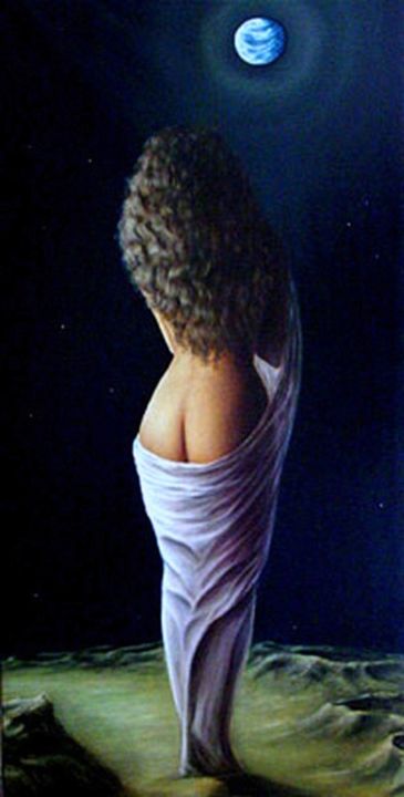 PARADIS PERDU 绘画, 78.7x39.4 in