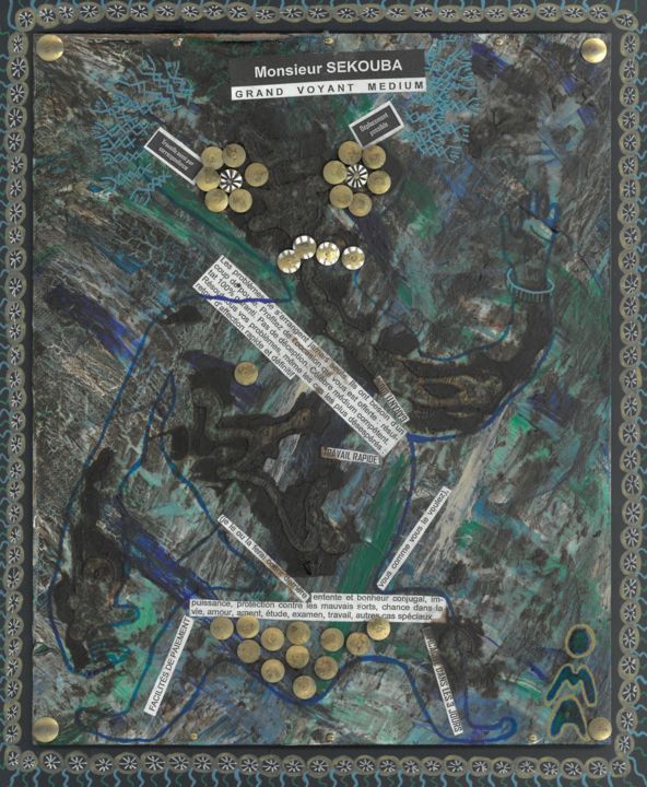 Je vois 绘画, 11.8x9.5 in