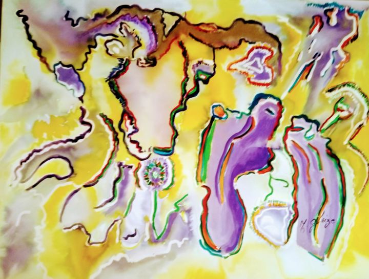 POLYNICE 绘画, 19.7x25.4 in
