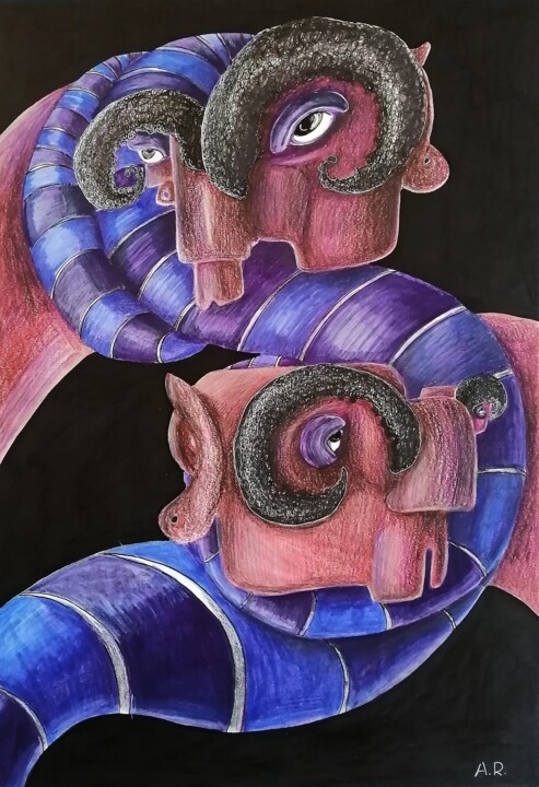 Tied up 图画, 16.5x11.7 in