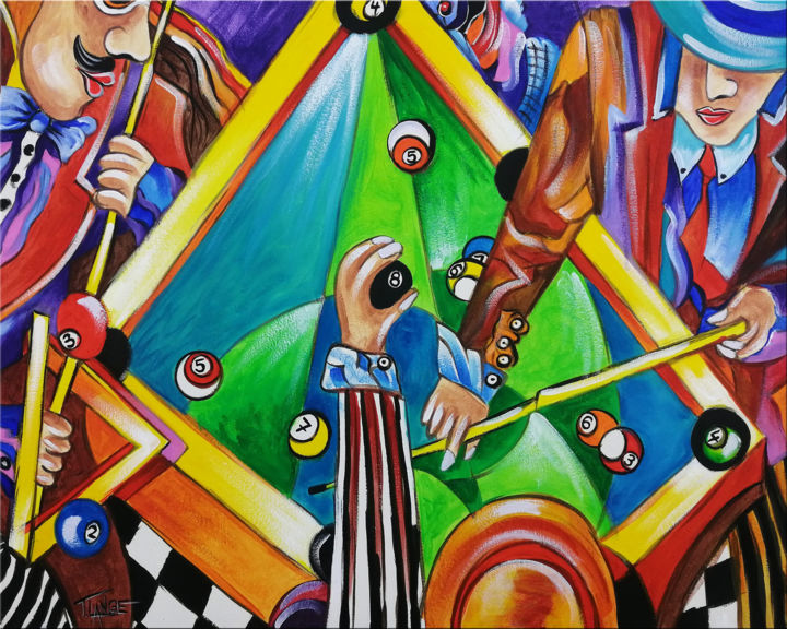 Decisive Game #993 绘画, 15.8x19.7 in