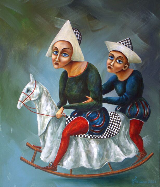 Забавы 绘画, 28x24 in