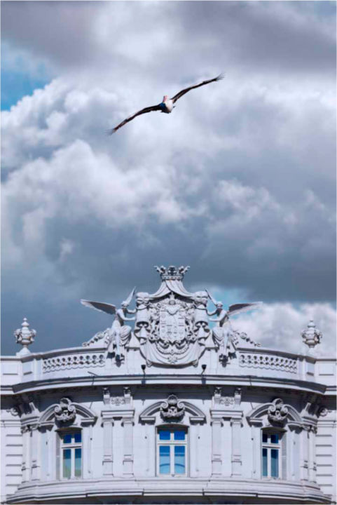 Digital Arts titled "Above the Gods (Por…" by Fernando Paramio Alamillo, Original Artwork, Photo Montage