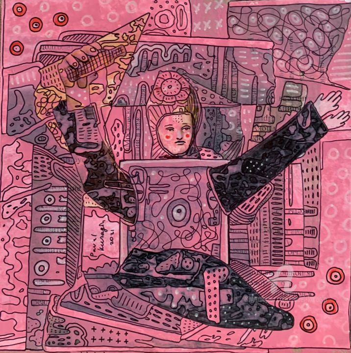 绘画 标题为“Omnipotent deity” 由Pavel Kuragin, 原创艺术品, 丙烯