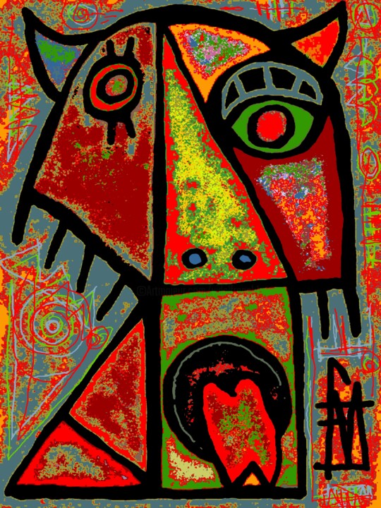 le diable en tête 数字艺术