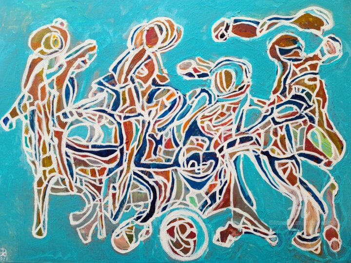 Striker 绘画, 36x48 in